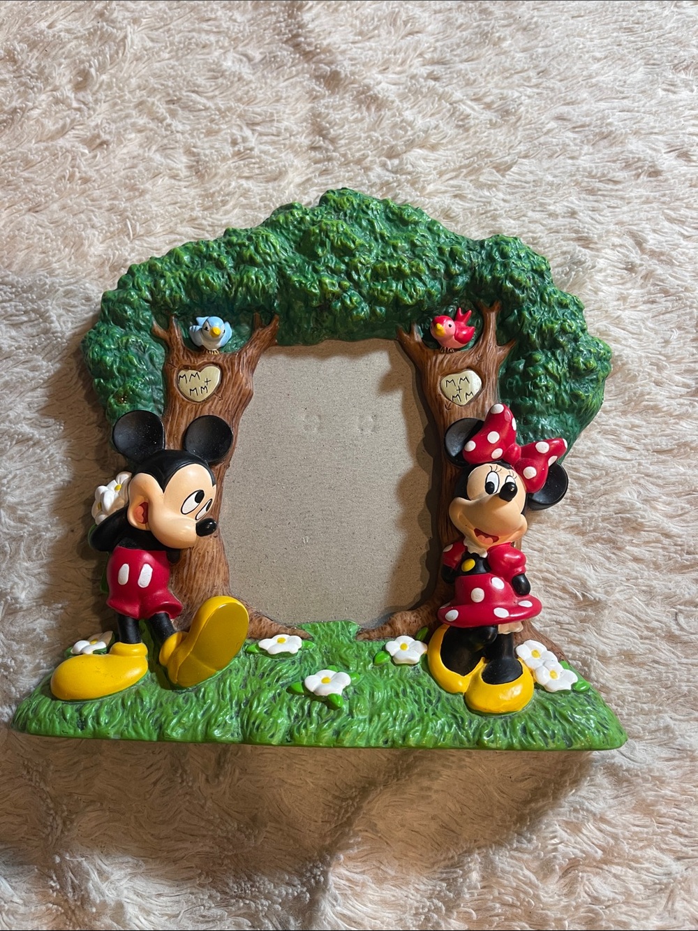 Disney Mickey & Minnie Tree Scene Picture Frame - Red, Yellow & Green